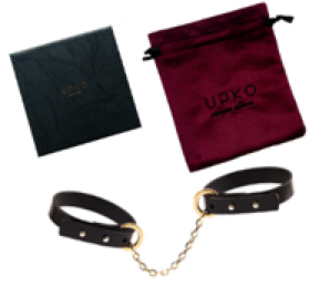 Duel Wrist Itallian Leather Chain Bracelet Cuff