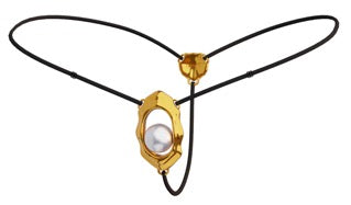 "Moist Eyes" G-string Clitoral Jewellery With Bead Stimulator