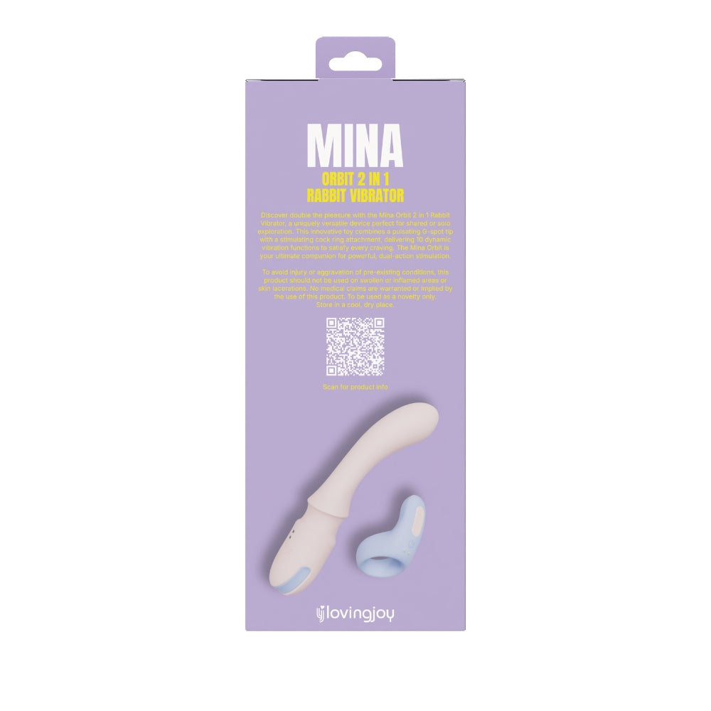 The Twin Orbit — 2-in-1 Rabbit Vibrator & Couples Ring