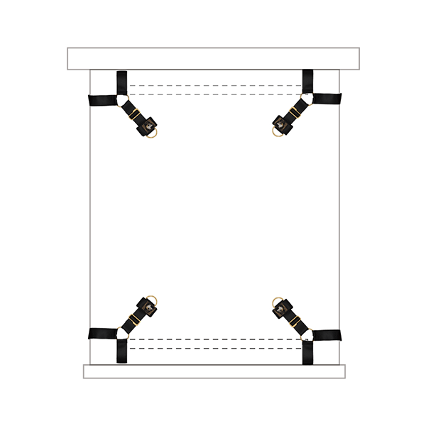 Bondage Fantasy: Deluxe Bed Restraint Set - Marquis de Mayfair