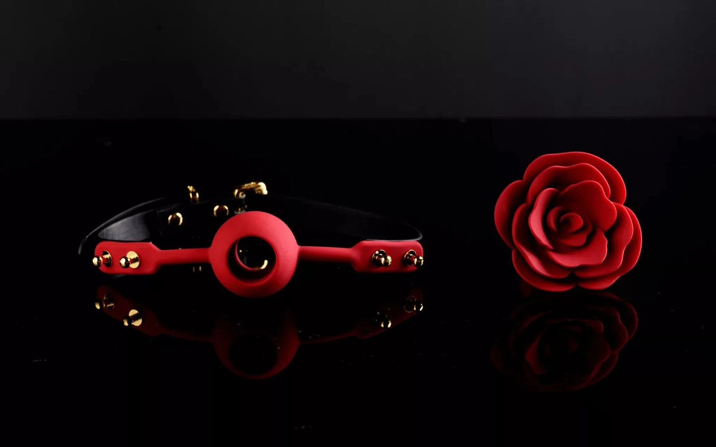 Rose & Thorn Collection: Rose Ball Gag Close-up — Marquis de Mayfair