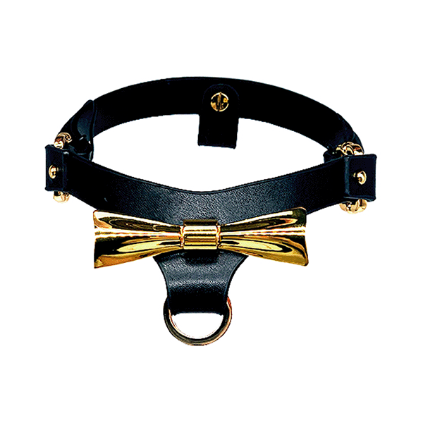 Bow choker for intense choker kink play