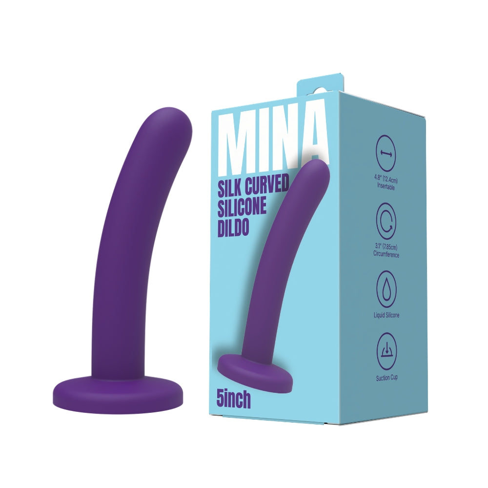 The Silk — Curved Silicone Dildo, 5 Inch