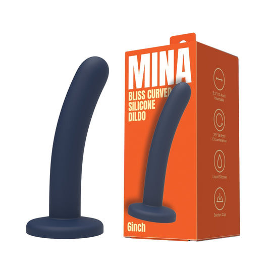 The Bliss — Curved Silicone Dildo, 6 Inch