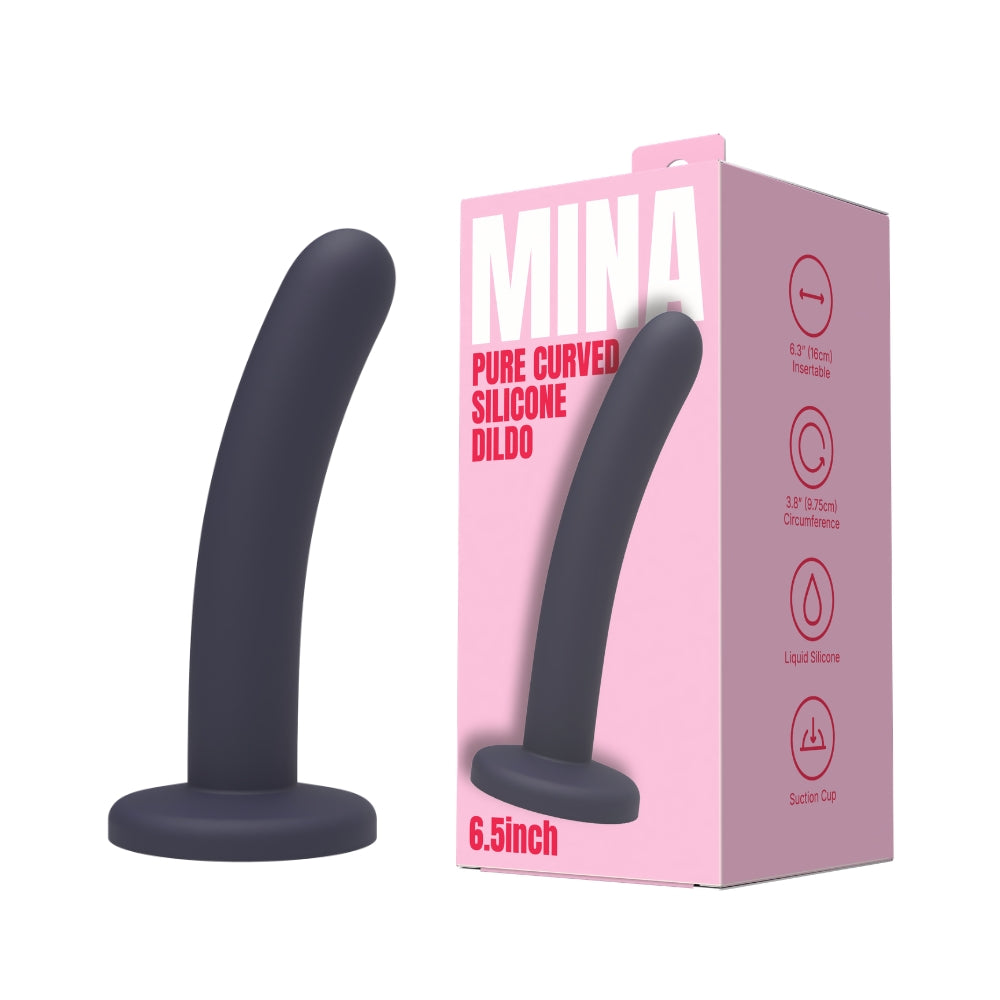 The Pure — Curved Silicone Dildo, 6.5 Inch