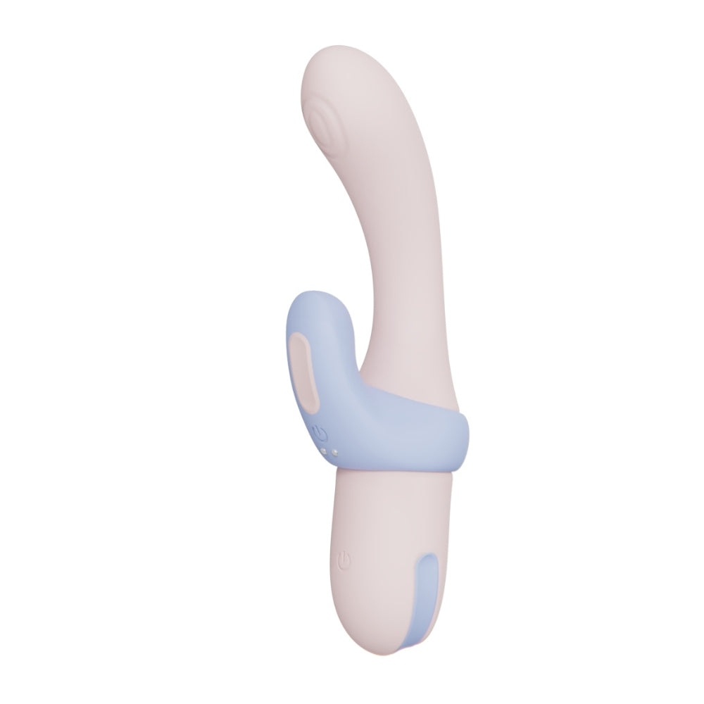 The Twin Orbit — 2-in-1 Rabbit Vibrator & Couples Ring