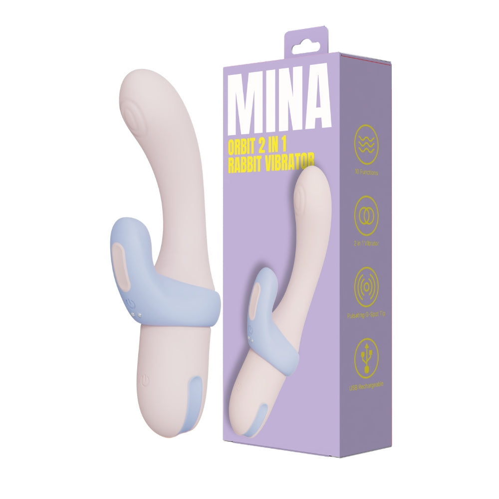 The Twin Orbit — 2-in-1 Rabbit Vibrator & Couples Ring