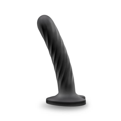 Blush Twist — Silicone Dildo with Suction Cup, Medium