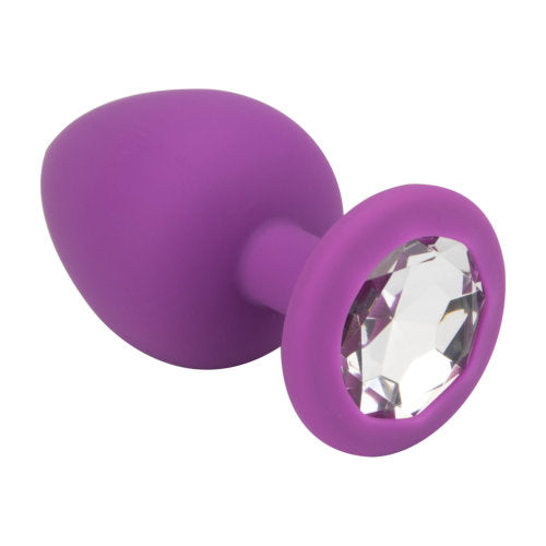 The Amethyst — Jewelled Silicone Plug, Large