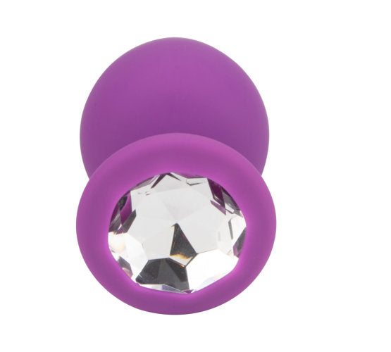 The Amethyst — Jewelled Silicone Plug, Large