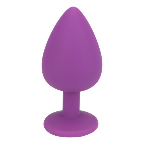 The Amethyst — Jewelled Silicone Plug, Large