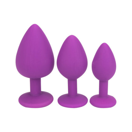 The Amethyst — Jewelled Silicone Plug, Large
