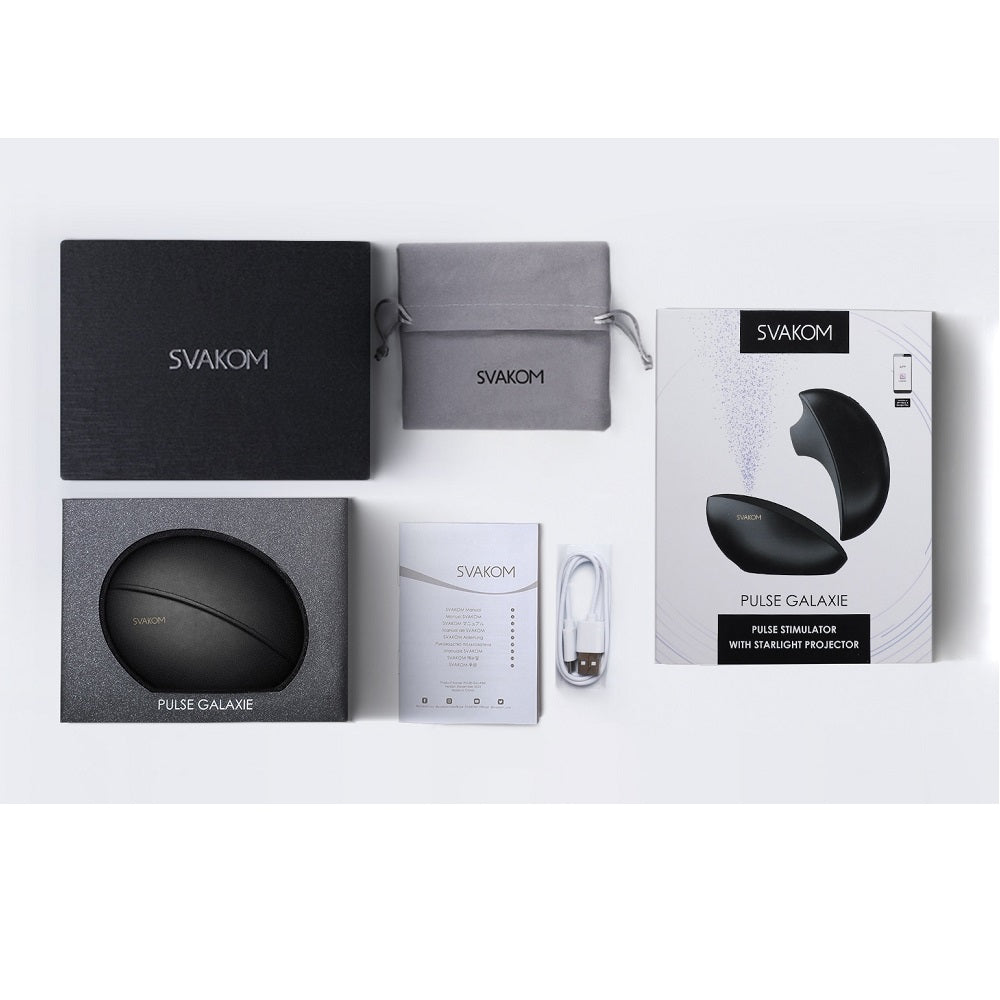 Svakom Galaxie — Suction Vibrator with Starlight Projector, Midnight Black