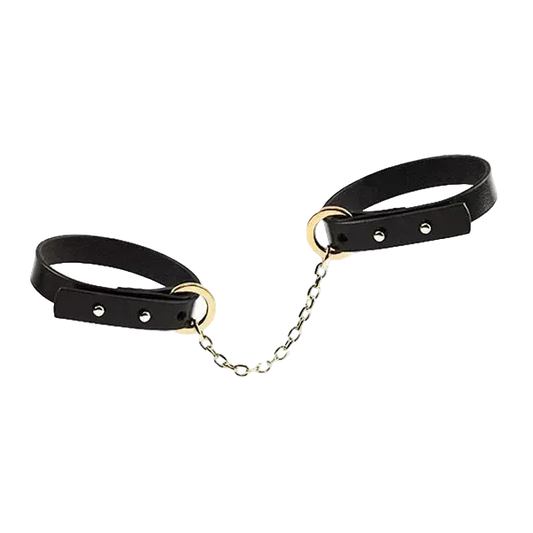 Everyday Kink: Dual Purpose Italian Leather Hand Cuff Bracelet