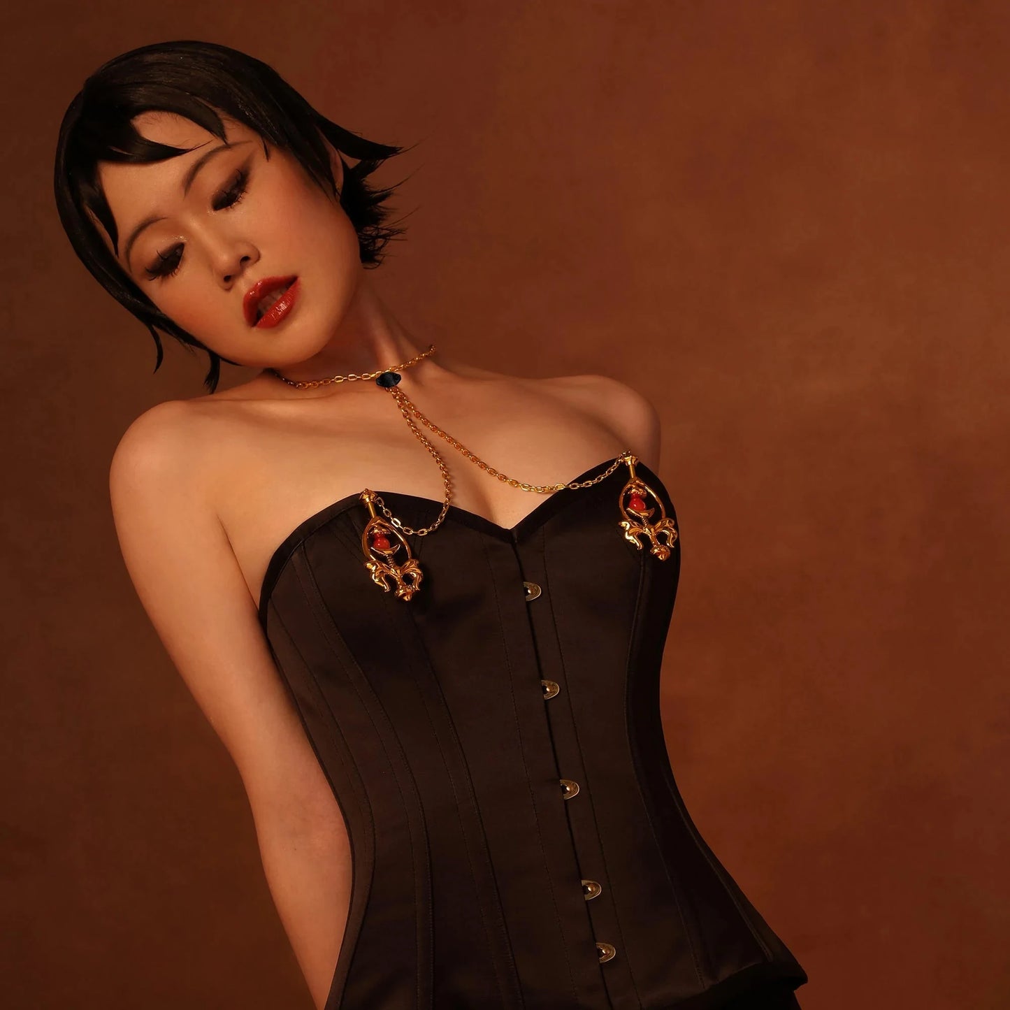 Yours to Keep - Pulling Chain Nipple Clamps Close-up — Marquis de Mayfair