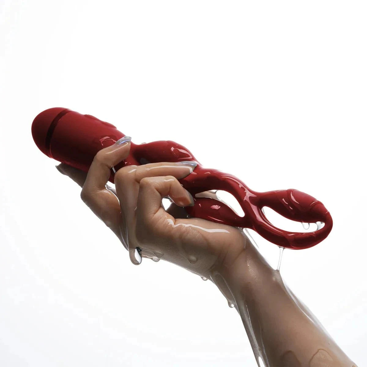 Rothko - Burgundy Pulse Vibrator Side view — Marquis de Mayfair