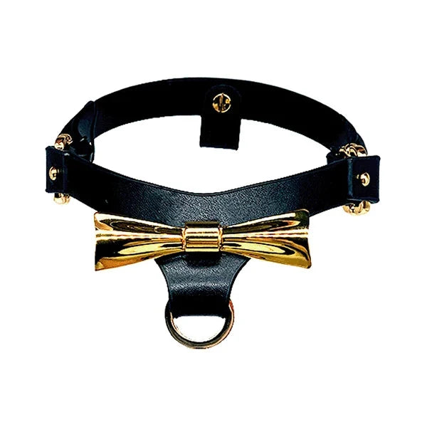 Obsidian Butterfly Bow Collar Main product photo — Marquis de Mayfair