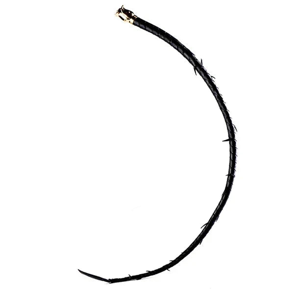 Rose & Thorn Collection: Leather Thorn Whip Detail shot — Marquis de Mayfair