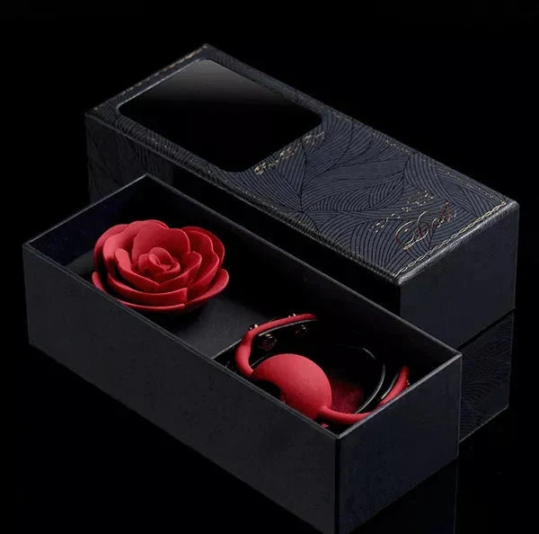 Rose & Thorn Collection: Rose Ball Gag Detail shot — Marquis de Mayfair