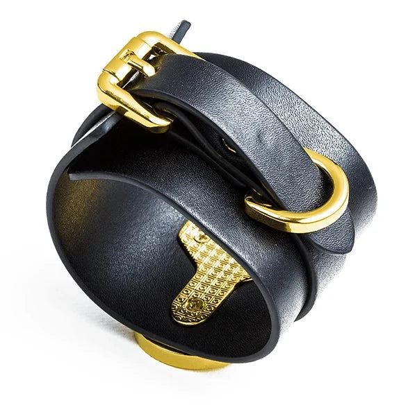 Paradise Regained: Leather Handcuffs Close-up — Marquis de Mayfair