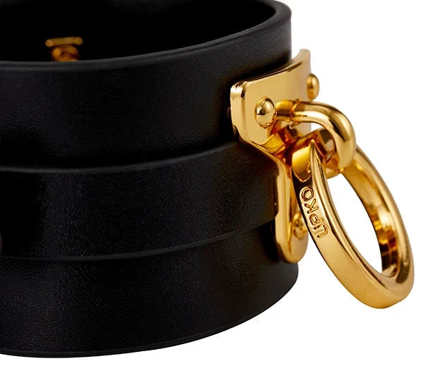 Paradise Regained: Leather Ankle Cuffs Side view — Marquis de Mayfair