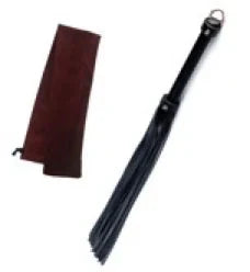 Paradise Regained: Leather Fringe Flogger Close-up — Marquis de Mayfair