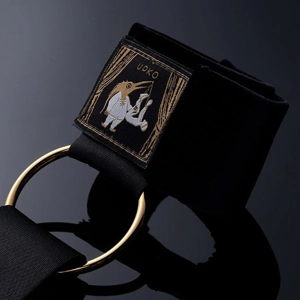Bondage Fantasy: Deluxe Sling with Cuffs In use — Marquis de Mayfair