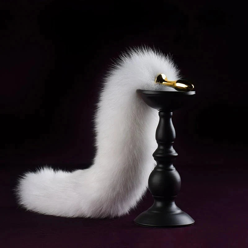 Vixen Fur Tail Plug Side view — Marquis de Mayfair